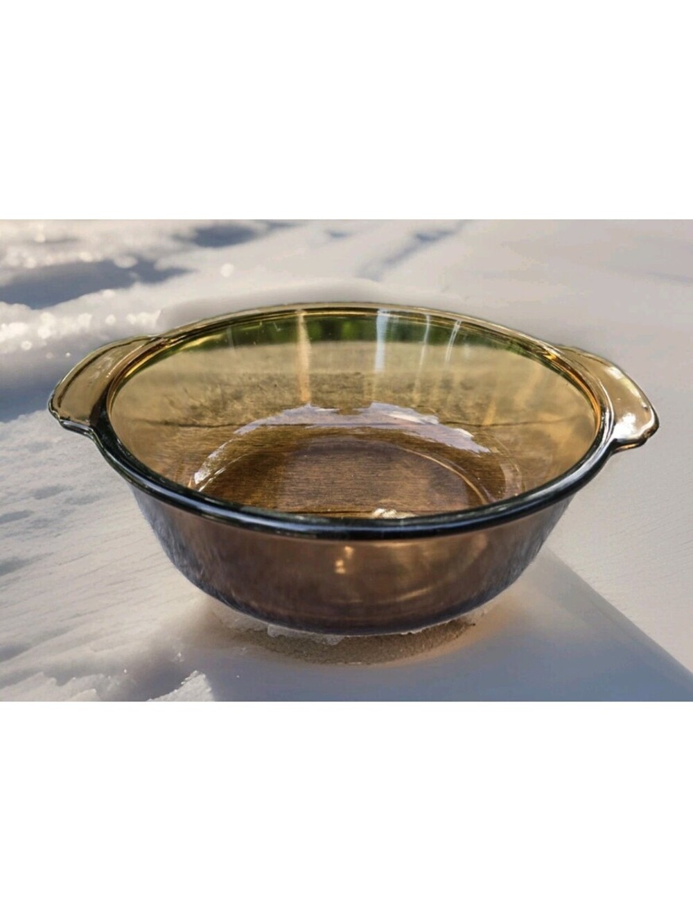Anchor Hocking Fire King? Amber 2 QT Casserole Dish #448 Oven And Microwave Safe